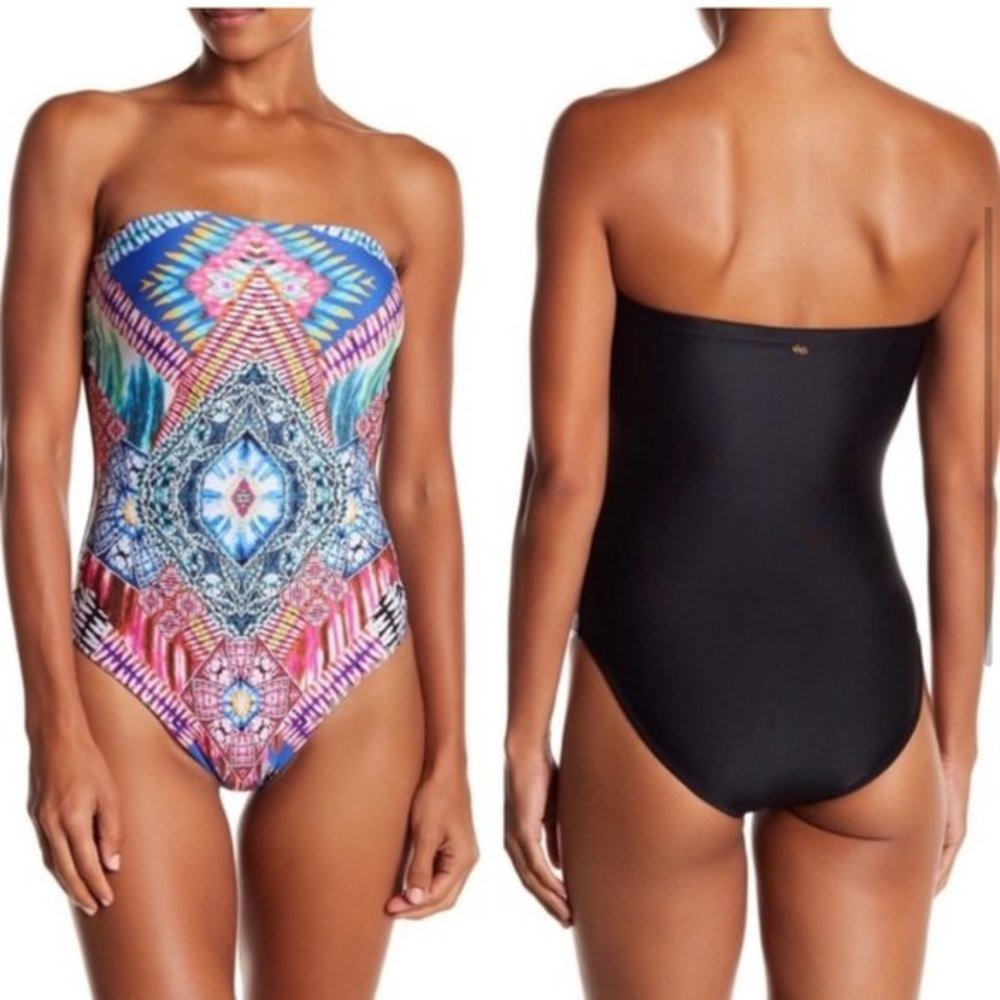 Pilyq strapless one piece swimsuit